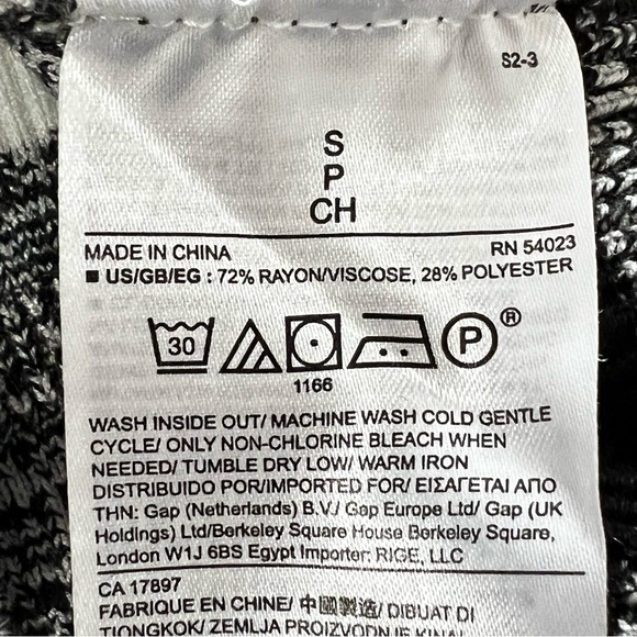 Banana Republic Black White Striped Stretchy Crew Neck Sweater Womens Size Small - Picture 5 of 6